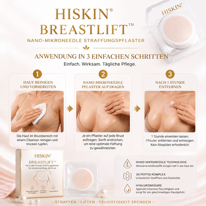 ❤️ Breast Firming👩‍⚕️ & Fuller-Looking Curves HISKIN® — Advanced Nano-Microneedle Patch for Targeted Care -1