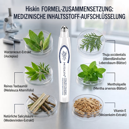 𝐇𝐈𝐒𝐊𝐈𝐍®👩‍⚕️ 7-Tage Skin Tag & Spot Eraser – Sanfte, präzise Pflege für sichtbare Hautunregelmäßigkeiten mit Roll-on-Applikator