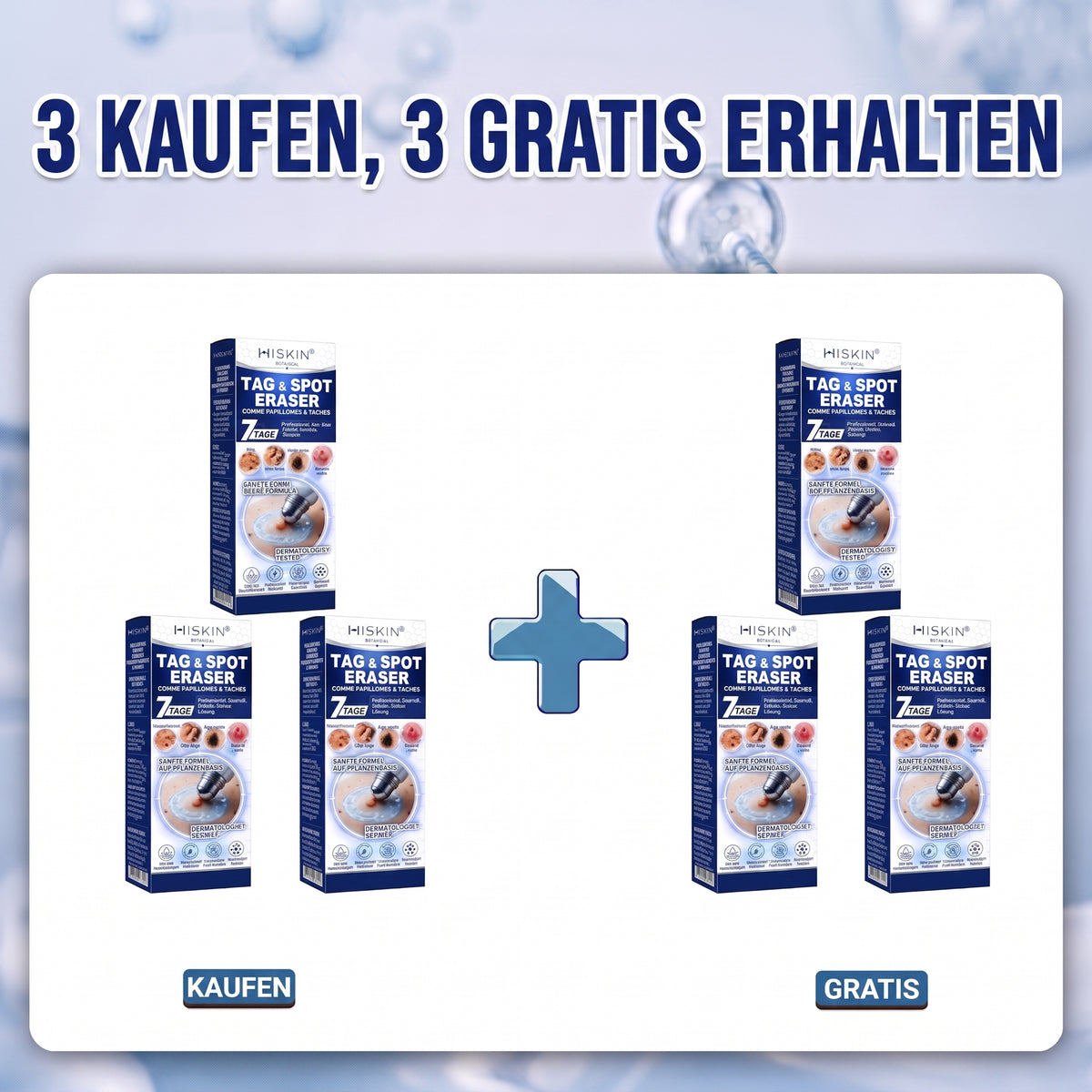 𝐇𝐈𝐒𝐊𝐈𝐍®👩‍⚕️ 7-Tage Skin Tag & Spot Eraser – Sanfte, präzise Pflege für sichtbare Hautunregelmäßigkeiten mit Roll-on-Applikator