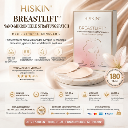 ❤️ Breast Firming👩‍⚕️ & Fuller-Looking Curves HISKIN® — Advanced Nano-Microneedle Patch for Targeted Care -1