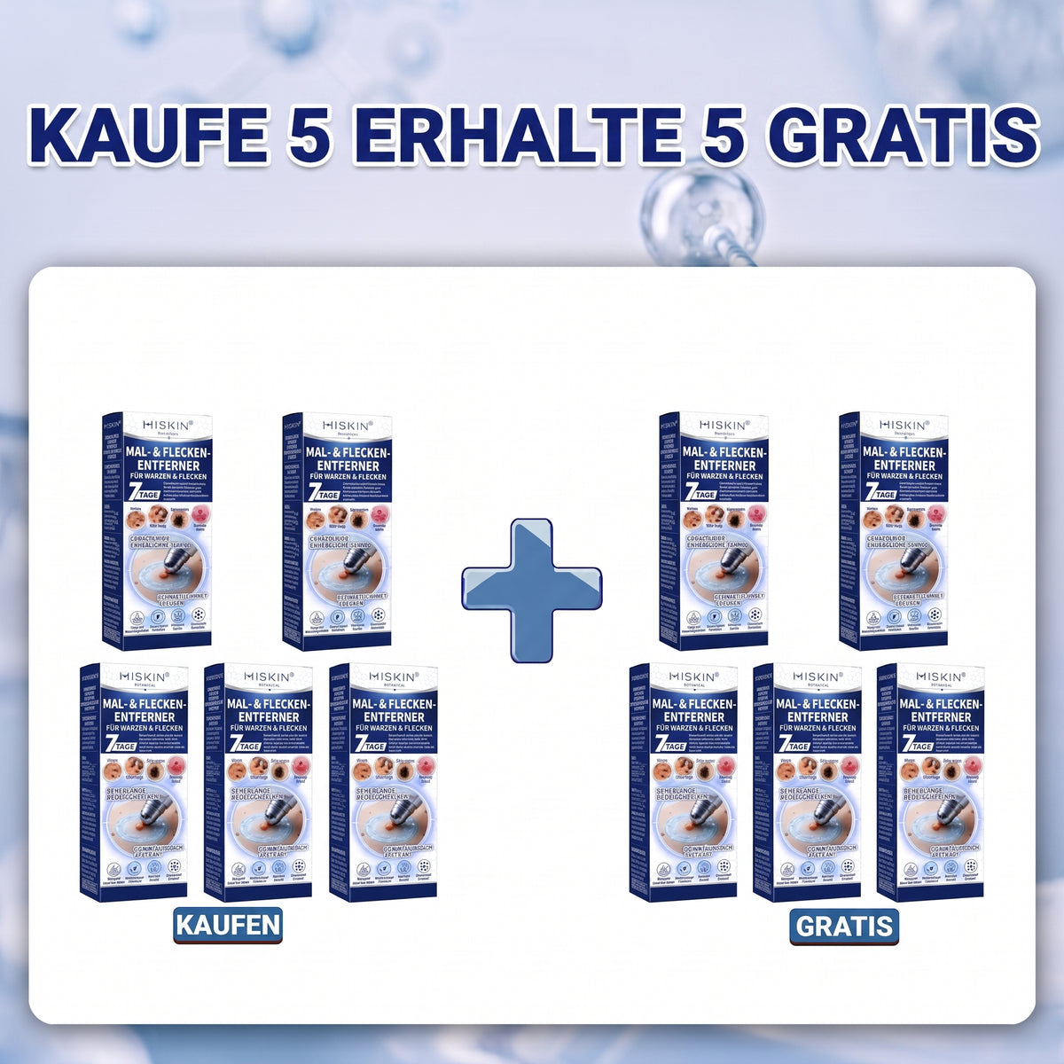 𝐇𝐈𝐒𝐊𝐈𝐍®👩‍⚕️ 7-Tage Skin Tag & Spot Eraser – Sanfte, präzise Pflege für sichtbare Hautunregelmäßigkeiten mit Roll-on-Applikator