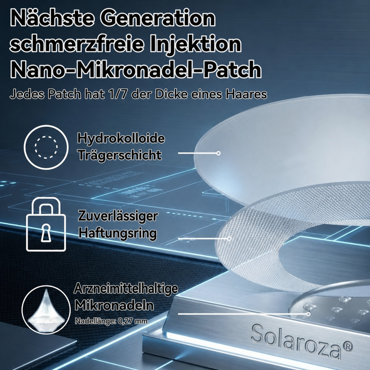 🎯Solaroza® Moringa & Berberin 10-in-1 Nano-Mikronadel-Pflaster