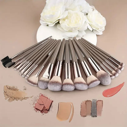 10-20PCS Makeup Brush Set Foundation Concealer Powder Eyeshadow Blush Brush Kabuki Blending Cosmetic Beauty Tool for Face